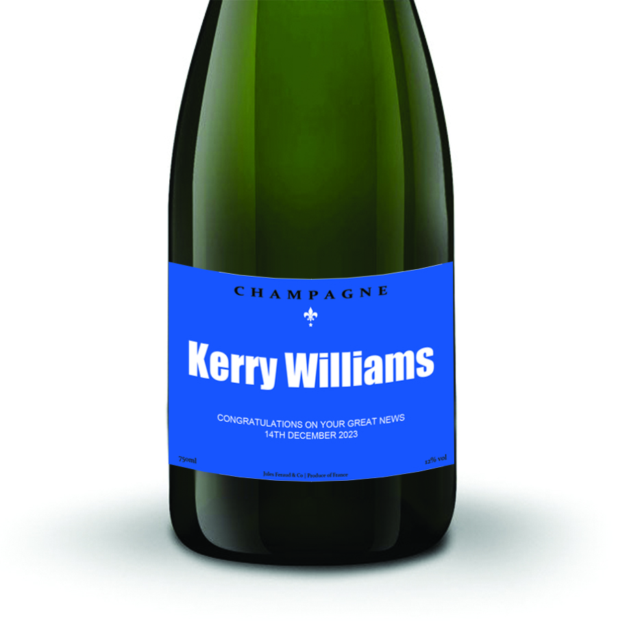 Create Your Own Personalised Champagne Label