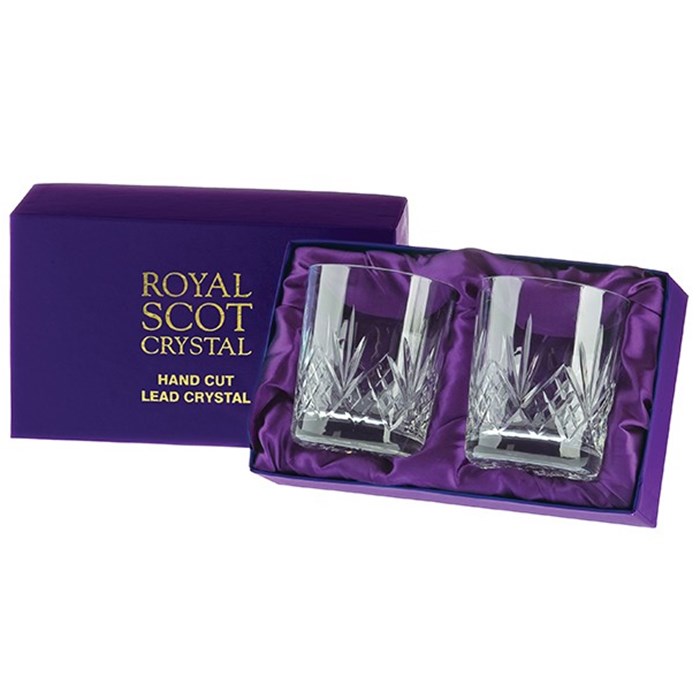 Royal Scot Crystal London Brandy Decanter & Tumbler Set