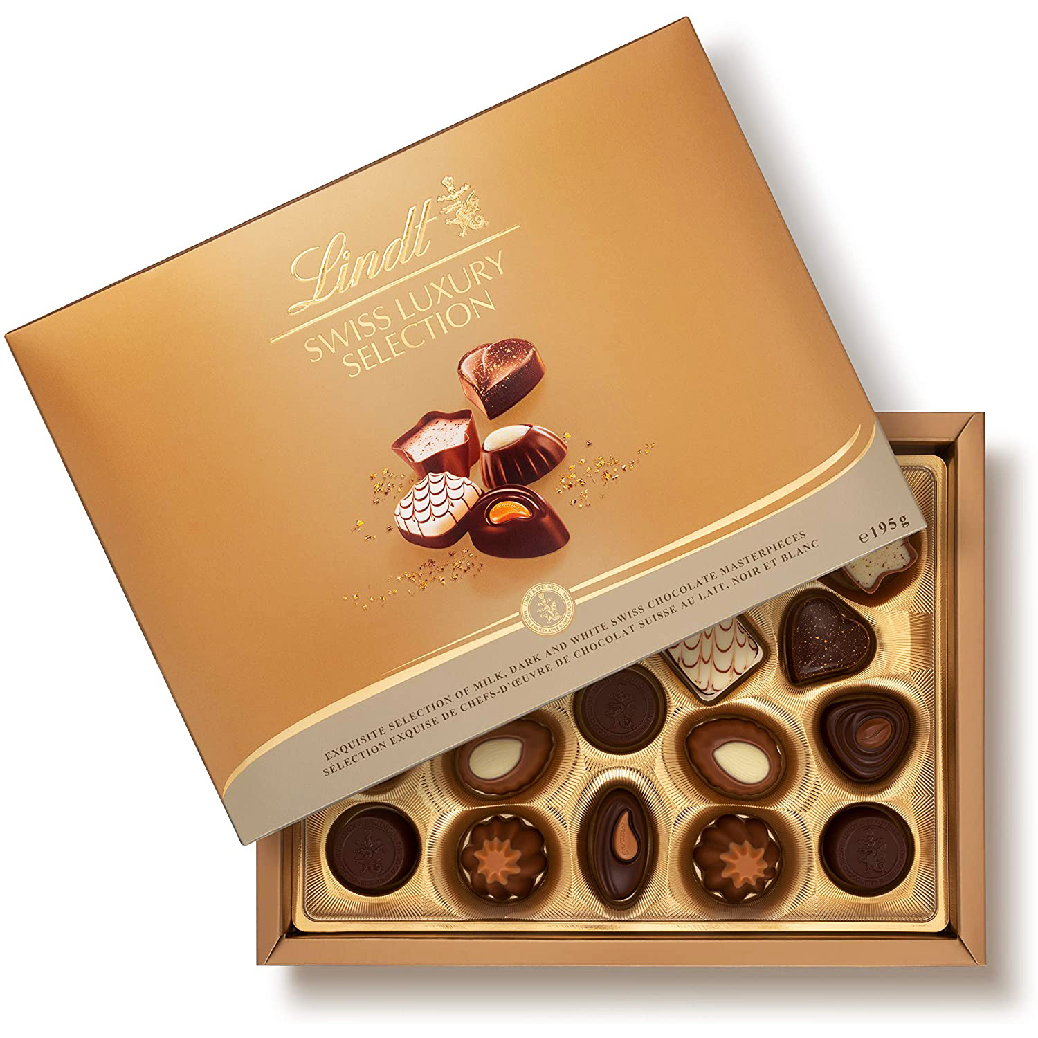 Lindt Swiss Luxury Selection Chocolate Box 195g | Bottled & Boxed