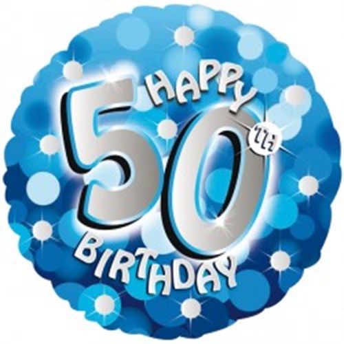 Happy 50th Birthday Helium Balloon - Top-Rated | Bottled & Boxed