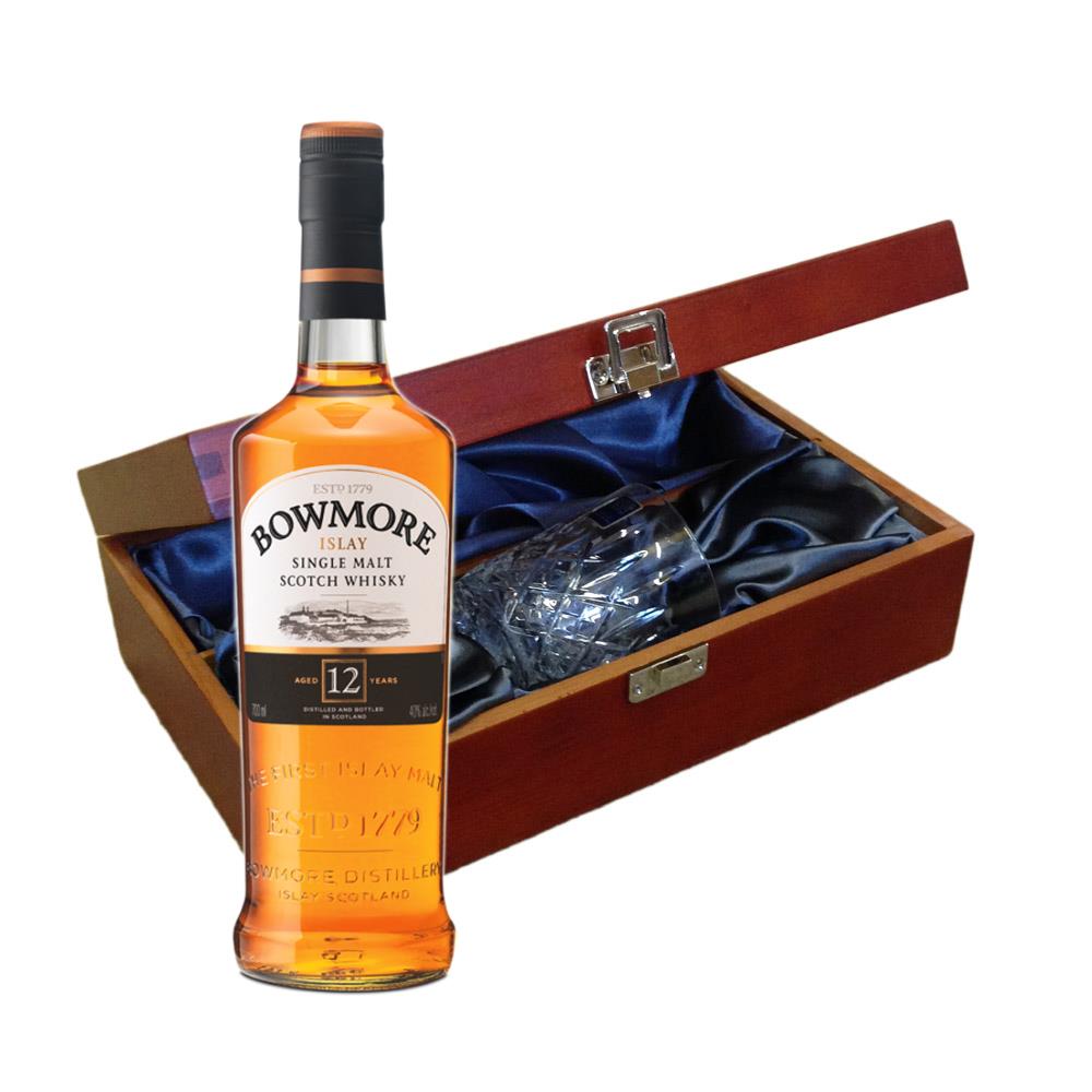 Bowmore 12 Year Old Single Malt Whisky In Luxury Box With Royal Scot