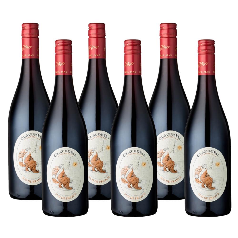 Case of 6 Claude Val Rouge 75cl Red Wine | Bottled & Boxed