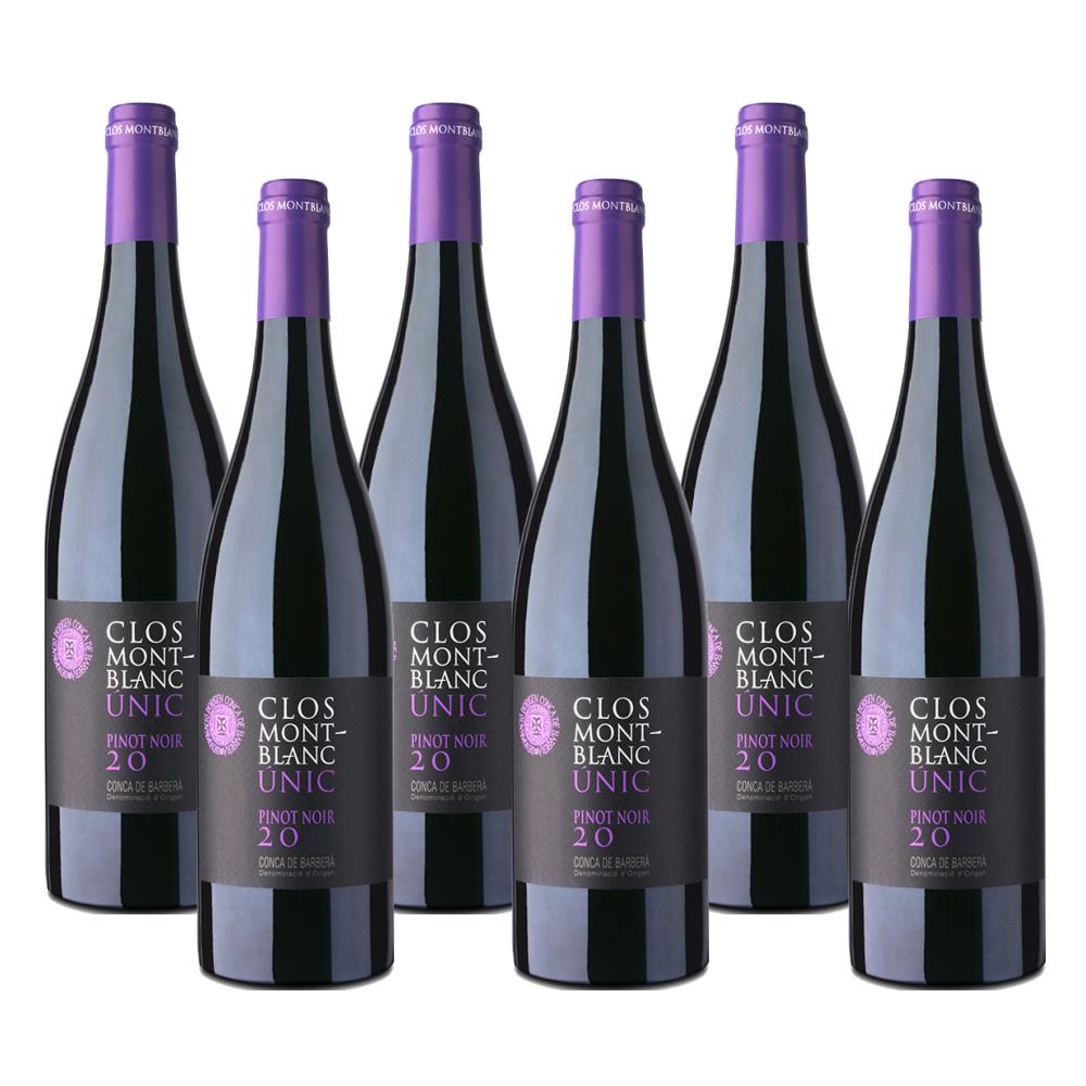 Case of 6 Clos Montblanc Unic Pinot Noir 75cl Red Wine Bottled