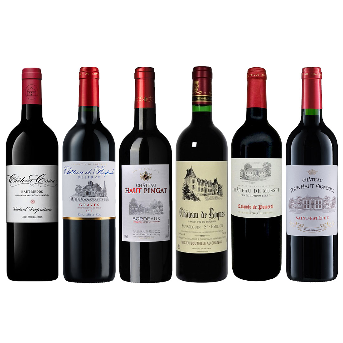 Experience Bordeaux Wine Case of 6 Bottled & Boxed