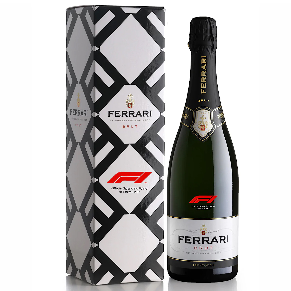 Игристые вина в подарочной упаковке. Игристое Ferrari Brut. Игристое вино Ferrari, Brut, Trento doc, 0.75 л подарочная упаковка. Просекко Феррари. Ferrari de Brut шампанское.