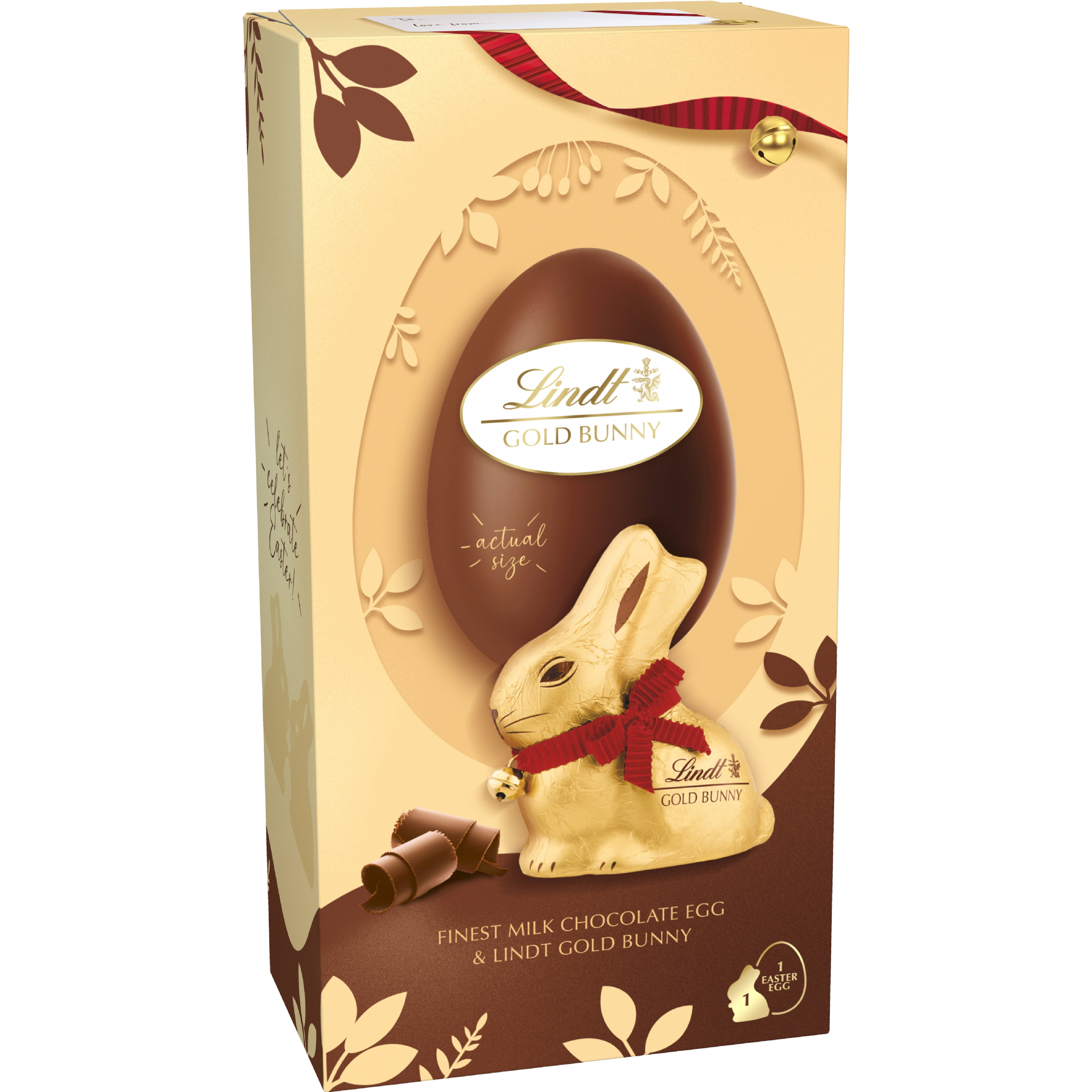 Lindt Lindor Gold Bunny Easter Milk Chocolate Egg 195g Bottled And Boxed