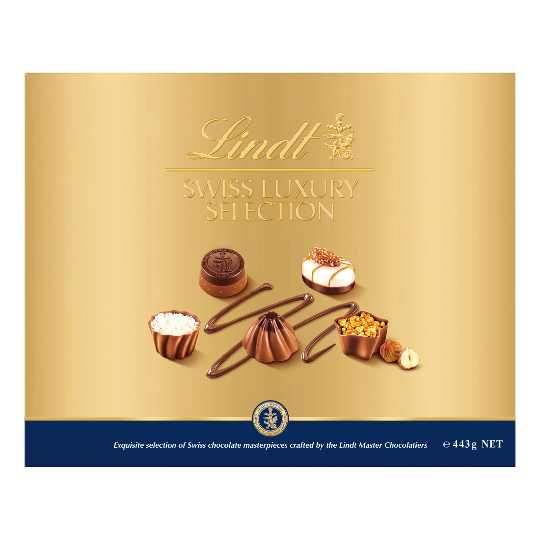 Lindt Swiss Luxury Selection Chocolate Box 443g Bottled And Boxed 6032