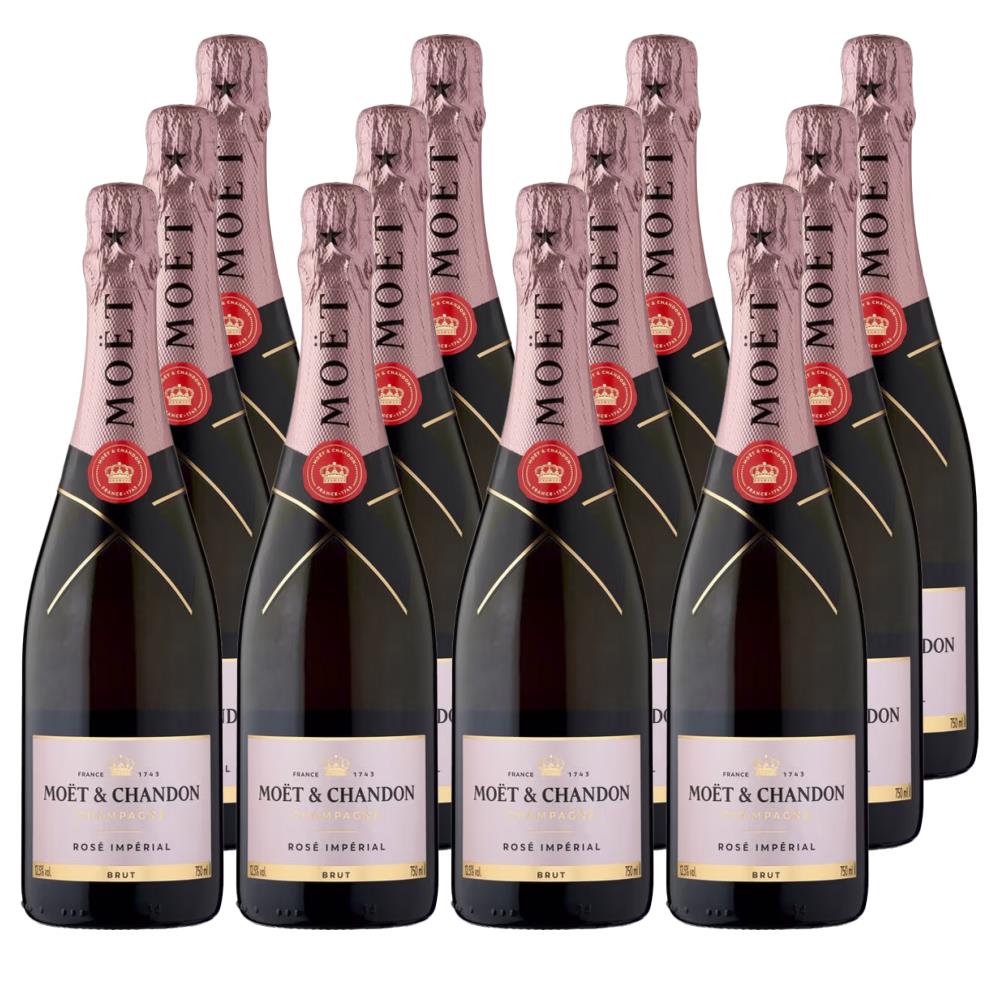 Moet & Chandon Rose Champagne 75cl Case of 12 Champagne | Bottled & Boxed