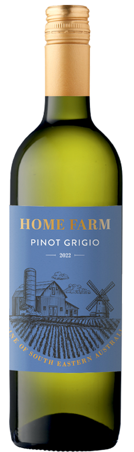 Case Of 12 The Home Farm Pinot Grigio 75cl White Wine Bottled And Boxed