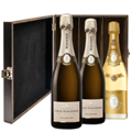 Buy & Send 2 x Louis Roederer Collection 244 And 1 Cristal Brut Treble Elm Wood Gift Boxed (3x75cl)