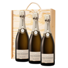 Buy & Send Louis Roederer Collection 245 Champagne 75cl Treble Pine Wooden Gift Boxed (3x75cl)