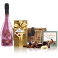 Buy & Send Armand de Brignac Brut Rose NV 75cl And Chocolates Hamper