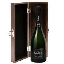 Buy & Send Ayala Brut Majeur Champagne NV 75 cl in Elm Wood Gift Box