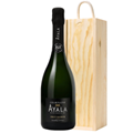 Buy & Send Ayala Brut Majeur Champagne NV 75 cl In Pine Wooden Gift Box