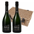 Buy & Send Ayala Brut Majeur Champagne NV 75 cl Twin Hamper (2x75cl)