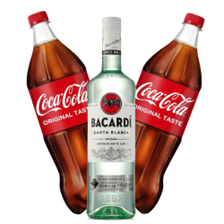 Buy & Send Bacardi Carta Blanca Rum 70cl with Coca-Cola Mixer