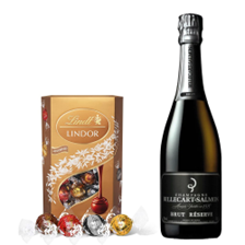 Buy & Send Billecart Salmon Le Reserve Champagne 75cl With Lindt Lindor Assorted Truffles 200g