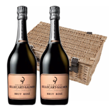 Buy & Send Billecart Salmon Le Rose Champagne 75cl Twin Hamper (2x75cl)