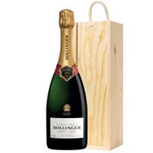 Buy & Send Bollinger Brut Special Cuvee Champagne 75cl In Pine Wooden Gift Box