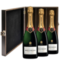 Buy & Send Bollinger Brut Special Cuvee Champagne 75cl Treble Elm Wood Gift Boxed (3x75cl)