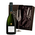 Buy & Send Bollinger Grande Annee 2015 Vintage 75cl With Diamante Crystal Flutes