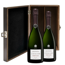 Buy & Send Bollinger Grande Annee Vintage Rose 2015 75cl Double Elm Wood Gift Boxed (2x75cl)