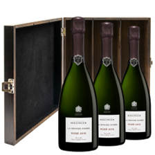 Buy & Send Bollinger Grande Annee Vintage Rose 2015 75cl Treble Elm Wood Gift Boxed (3x75cl)