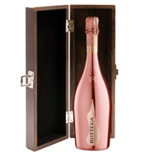 Buy & Send Bottega Gold Rose Sparkling 75cl in Elm Wood Gift Box