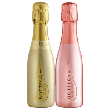 Buy & Send Mini Prosecco Duo Bottega Rose and Bottega Gold 20cl