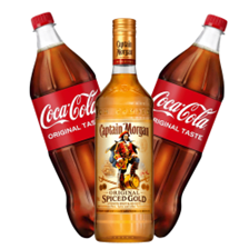 Buy & Send Captain Morgans Spiced Rum with Coca-Cola Mixer