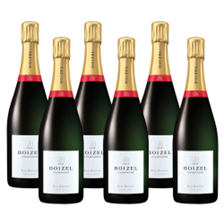 Buy & Send Case of 6 Boizel Brut Reserve NV Champagne 75cl (6x75cl)