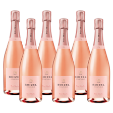 Buy & Send Case of 6 Boizel Rose Absolu Champagne 75cl (6x75cl)