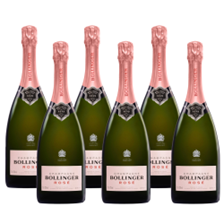 Buy & Send Case of 6 Bollinger Rose Champagne 75cl (6x75cl)