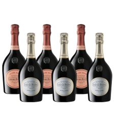 Buy & Send Case of 6 Laurent Perrier Cuvee Rose and Heritage MV (6x75cl)