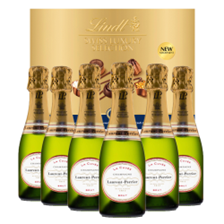 Buy & Send Case of 6 Mini Laurent Perrier La Cuvee Champagne 20cl with Lindt Chocolates 193g