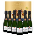 Buy & Send Case of 6 Taittinger Brut Champagne 37.5cl with Lindt Chocolates 193g