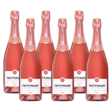 Buy & Send Case of 6 Taittinger Rose Champagne 75cl (6x75cl)