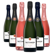 Buy & Send Case of 6 The Taittinger Collection (6x75cl)