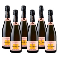 Buy & Send Case of 6 Veuve Clicquot Rose Label 75cl (6x75cl)