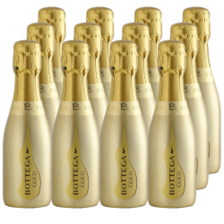 Buy & Send Case of Mini Bottega Gold Prosecco Brut 20cl (12 x 20cl)