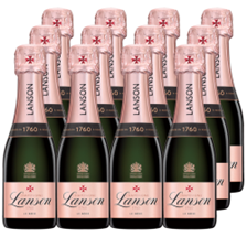 Buy & Send Case of Mini Lanson Le Creation Rose Champagne 20cl (12 x 20cl)