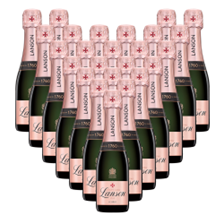 Moet Imperial Rosé Champagne 187ml Mini Bottles - Case of 24