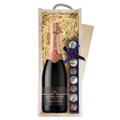 Buy & Send Chapel Down Grand Reserve Brut English Sparkling 75cl & Truffles, Wooden Box