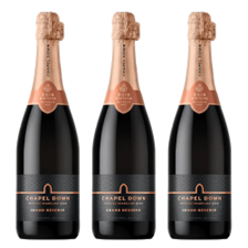 Buy & Send Chapel Down Grand Reserve Brut English Sparkling 75cl Treble Prosecco Set