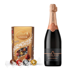 Buy & Send Chapel Down Grand Reserve Brut English Sparkling 75cl With Lindt Lindor Assorted Truffles 200g