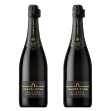 Buy & Send Chapel Down Kits Coty Blanc de Blancs 2017 Vintage English Sparkling 75cl Duo Set