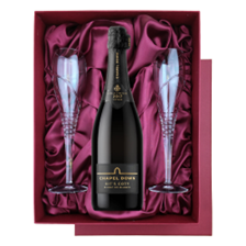 Buy & Send Chapel Down Kits Coty Blanc de Blancs 2017 Vintage English Sparkling 75cl in Red Luxury Presentation Set With Flutes