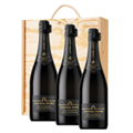 Buy & Send Chapel Down Kits Coty Blanc de Blancs 2017 Vintage English Sparkling 75cl Treble Pine Wooden Gift Boxed (3x75cl)