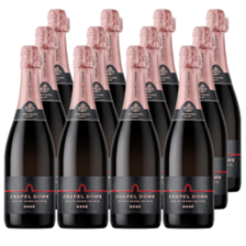 Buy & Send Chapel Down Rose English Sparkling Wine 75cl Case of 12