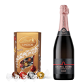 Buy & Send Chapel Down Rose English Sparkling Wine 75cl With Lindt Lindor Assorted Truffles 200g